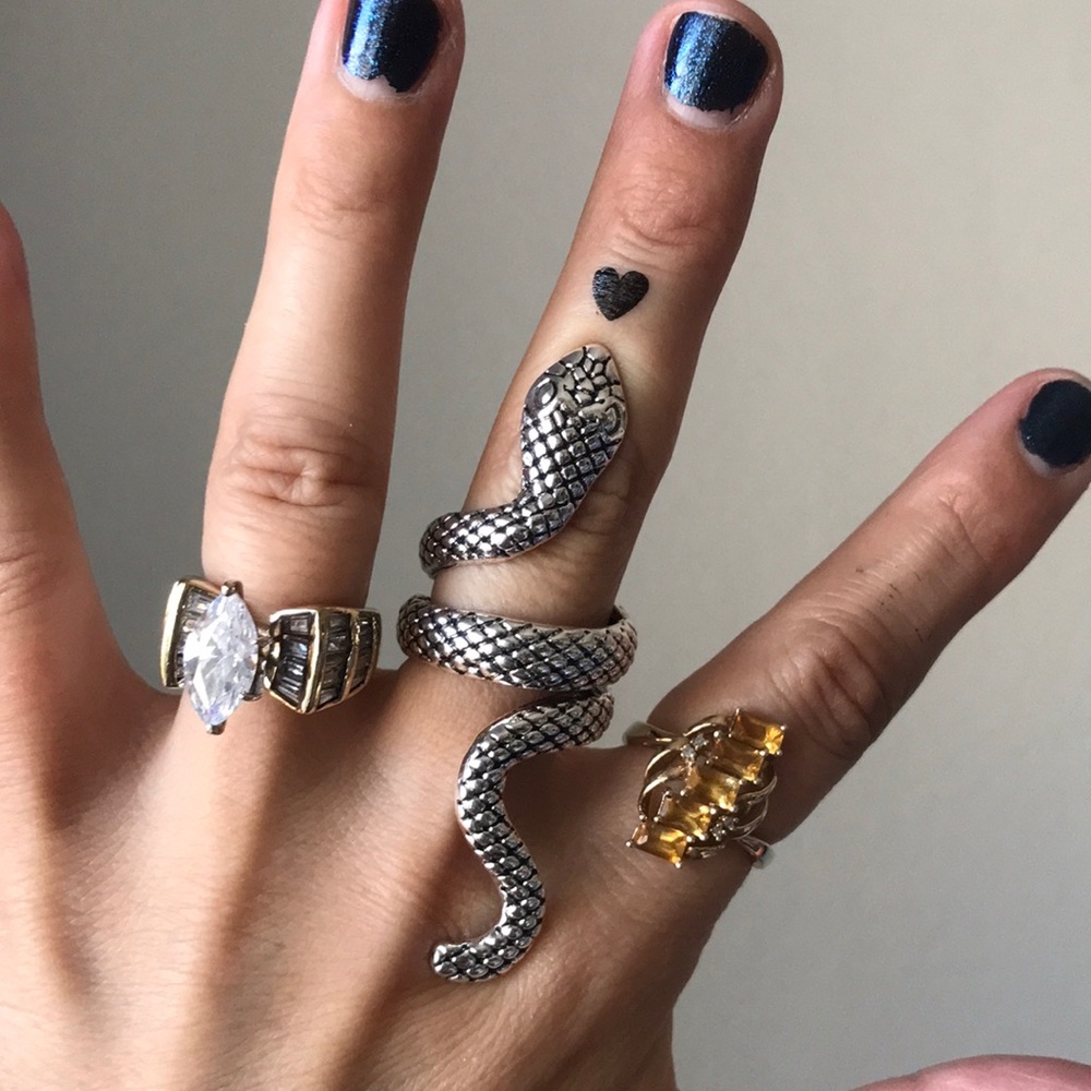 Silver snake ring - Picture 3 of 3